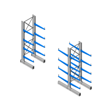 Шкафы хранения пакгауза селективный дважды вооруженных консольный shelving